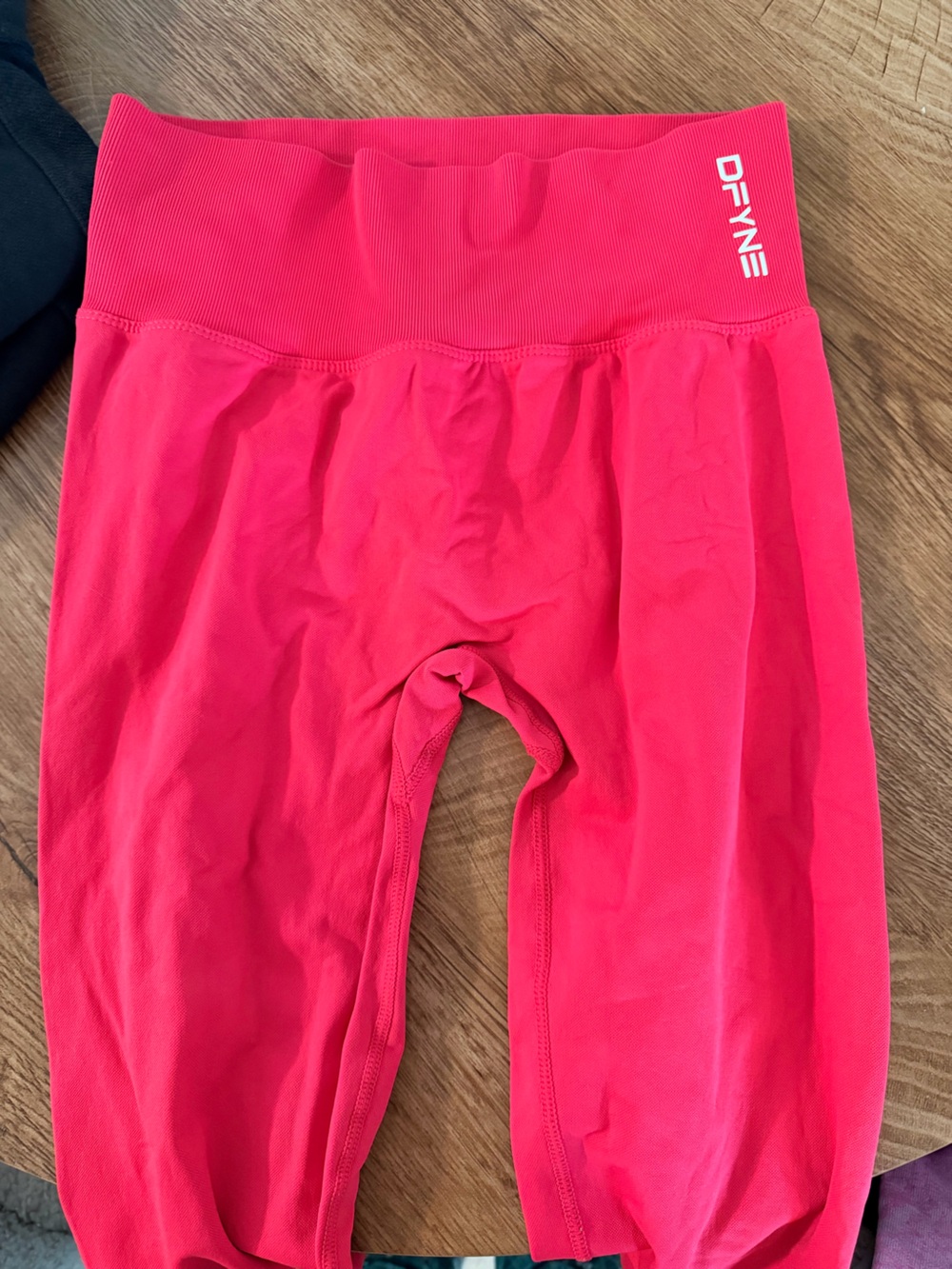 DFYNE Red Athletic Leggings Like New